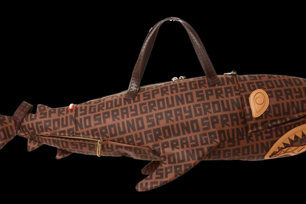 Sprayground Sharkfinity Shark Shape Duffel 4 Sprayground Sharkfinity Shark Shape Duffel - Image 4