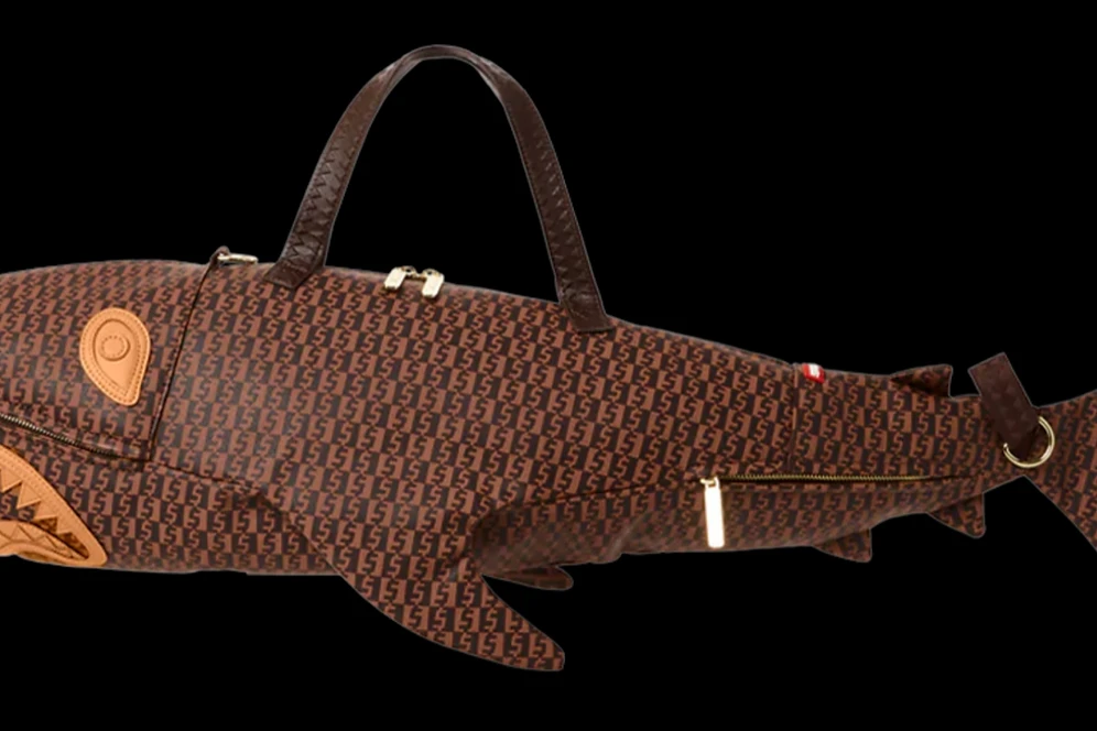 Sprayground Sharkfinity Shark Shape Duffel 2 Sprayground Sharkfinity Shark Shape Duffel - Image 2